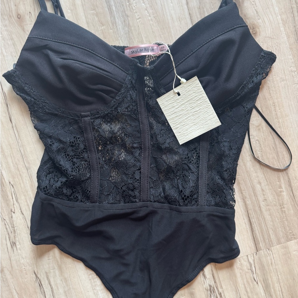 Black Lace Women's Top